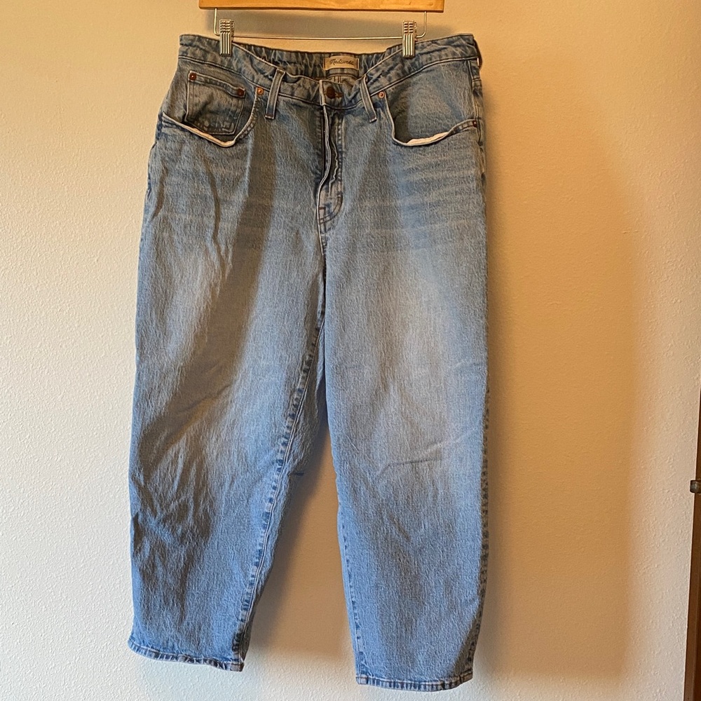 Madewell Balloon Crop Jeans Whistler Wash